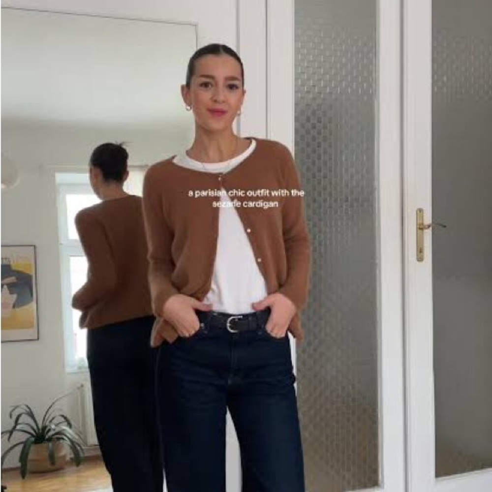 SEZANE brown cardigan